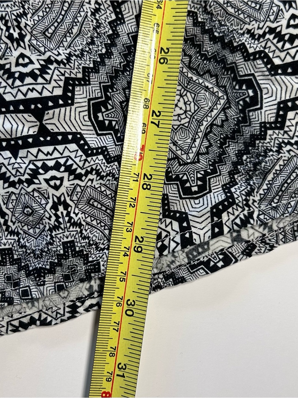 Garage Black White Geometric Print Romper Women’s XS Boho Festival - Picture 9 of 12